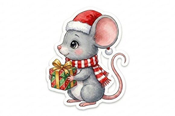 Adorable Christmas Mouse & Kawaii Baby Mouse Stickers: Your Ultimate Creative Resource