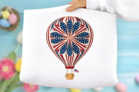 American Flag Balloon Clipart PNG