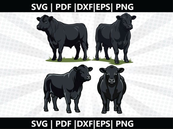 Angus Cow SVG Cricut Cut File: A Versatile Design for Creative Projects
