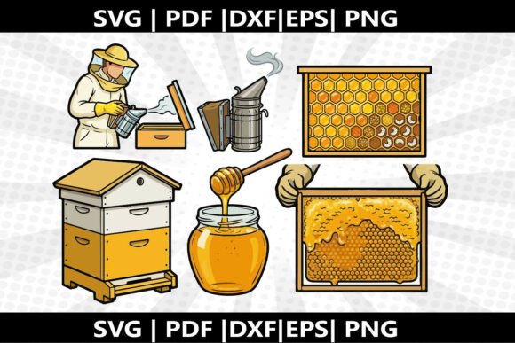 Bee Faming SVG Cricut Cut File