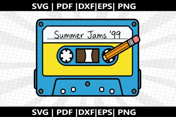 Cassette Mixtape SVG Cricut Cut File: A Versatile Design for Creative Crafting