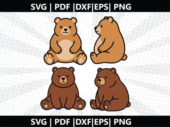 Chubby Bear SVG Cricut Cut File: A Versatile Design for Creative Projects