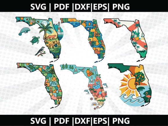 Florida State SVG Cricut Cut File – Create Stunning Crafts with This Digital Design