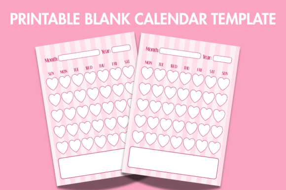 Free Printable Blank Monthly Calendar