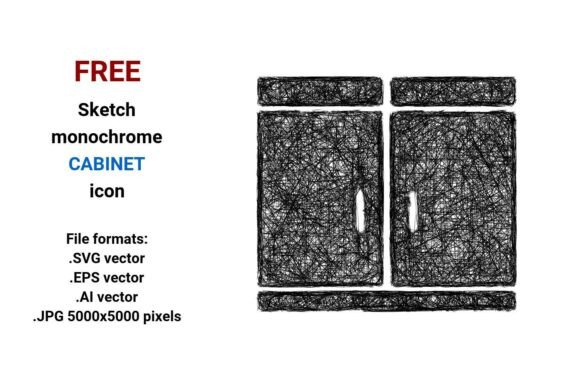 FREE Sketch Cabinet Icon: A Versatile Design Resource for Modern Projects