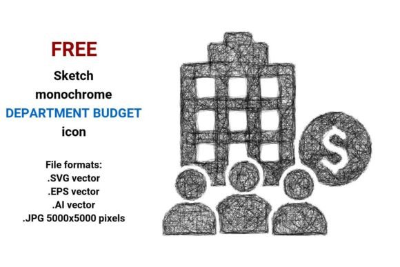 FREE Sketch Department Budget Icon: A Versatile Tool for Modern Design Workflows