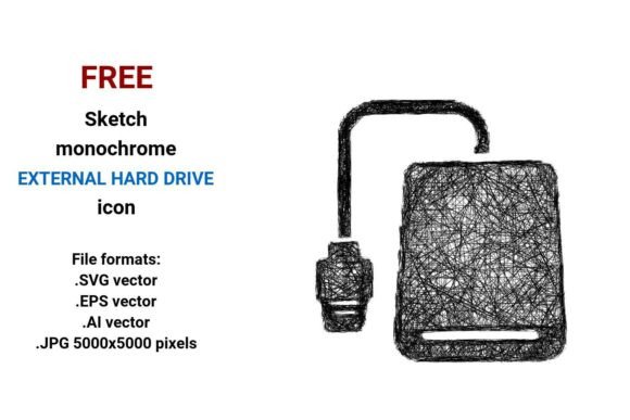 FREE Sketch External Hard Drive Icon: A Versatile Tool for Designers and Developers