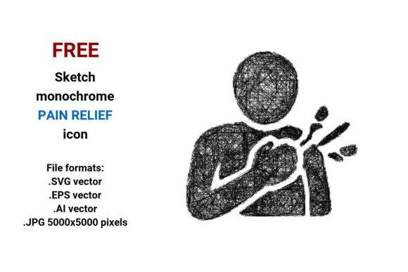 FREE Sketch Pain Relief Icon: A Versatile Tool for Modern Design Needs