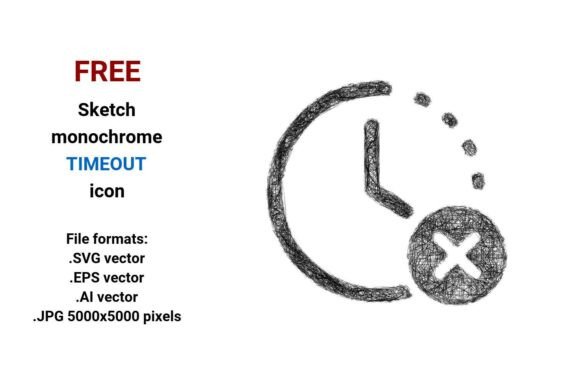Free Sketch Timeout Icon