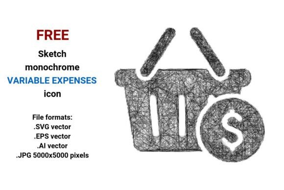 FREE Sketch Variable Expenses Icon: A Versatile Tool for Modern Design