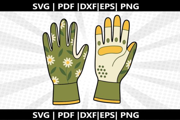 Gardening Gloves SVG Cut File
