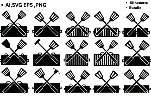 Grill Spatula SVG Bundle BBQ Icon: A Versatile Tool for Creative Projects