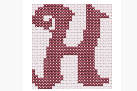 Handwritten Letter H Cross Stitch: A Simple, Stylish Way to Personalize Anything
