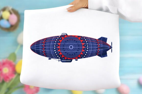 Patriotic Airship PNG: A Versatile Digital Asset for Creative Projects