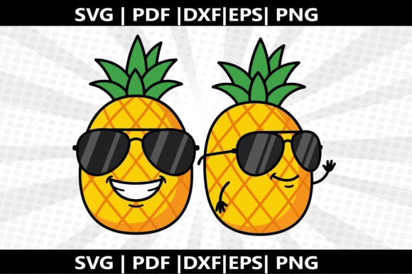 Pineapple Cool SVG Cricut Cut File