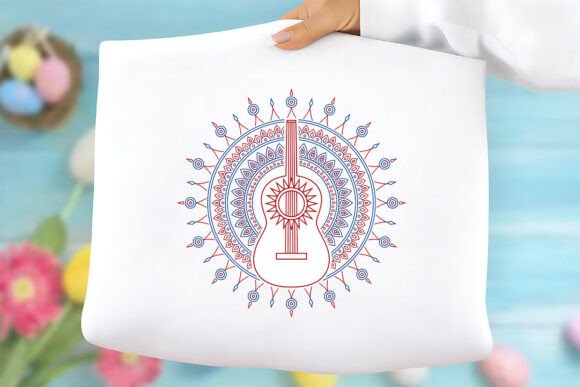 Red Blue Mandala PNG