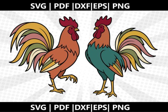 Rooster Strut SVG Cricut Cut File