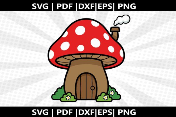 Stunning Crafts with Mushroom House SVG Cut File