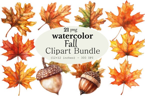Watercolor Fall Clipart Bundle: A Creative Resource for Designers and Entrepreneurs